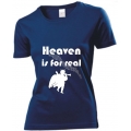 Tricou femei bleumarin Heaven is for real